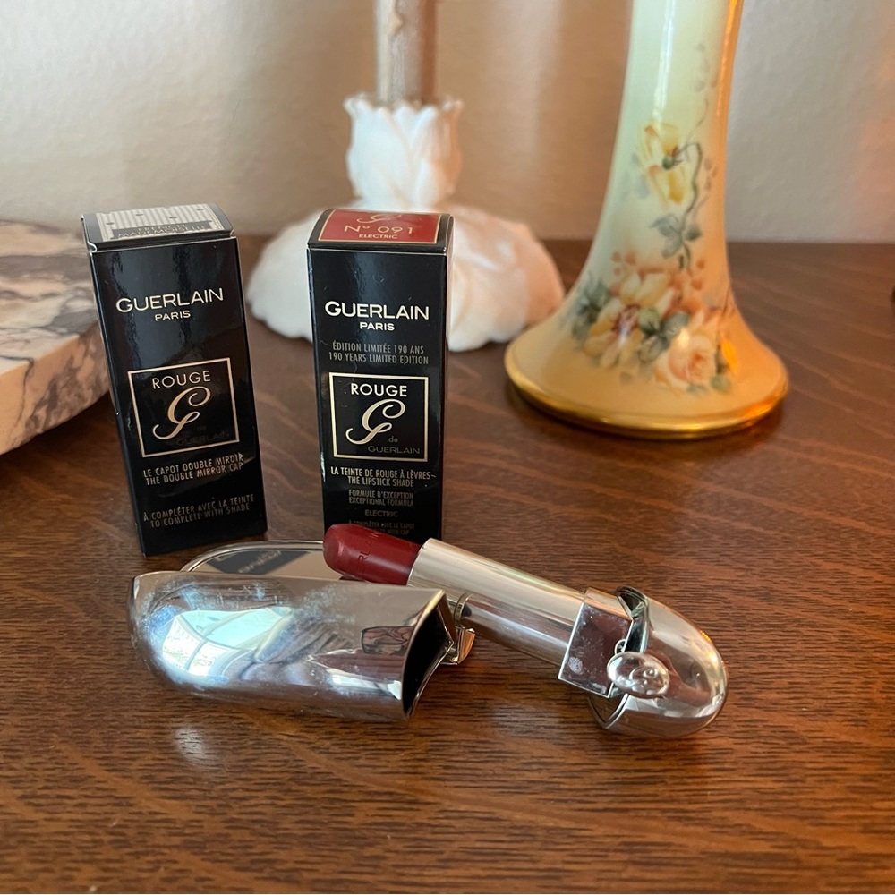 Guerlain rouge g velvet lipcolor and refillable case, 091 Electric